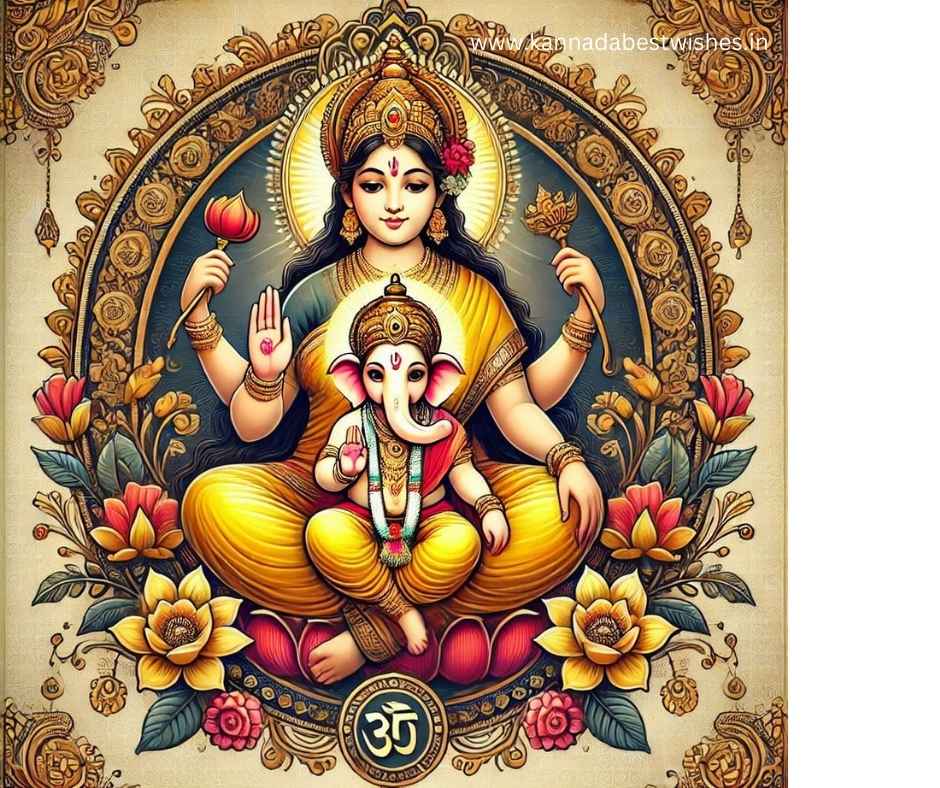 Gowri Ganesha Festival Wishes in Kannada