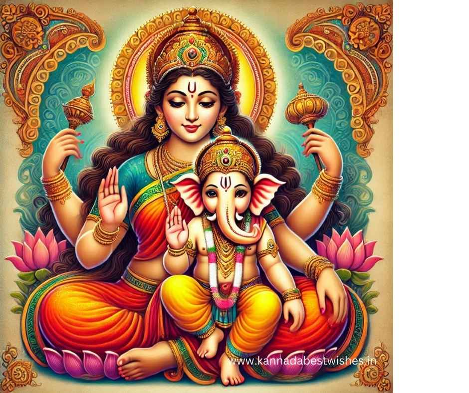 Gowri Ganesha Festival Wishes in Kannada
