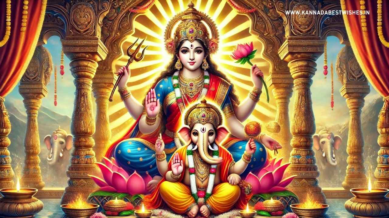 Gowri Ganesha Festival Wishes in Kannada